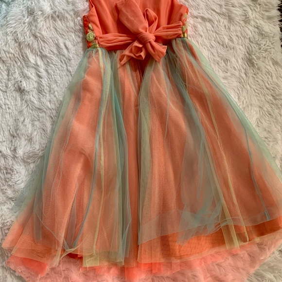 Rare Editions Big Girls'
Coral Soutach To Mesh
Social Dress, 6X - Picture 3 of 3